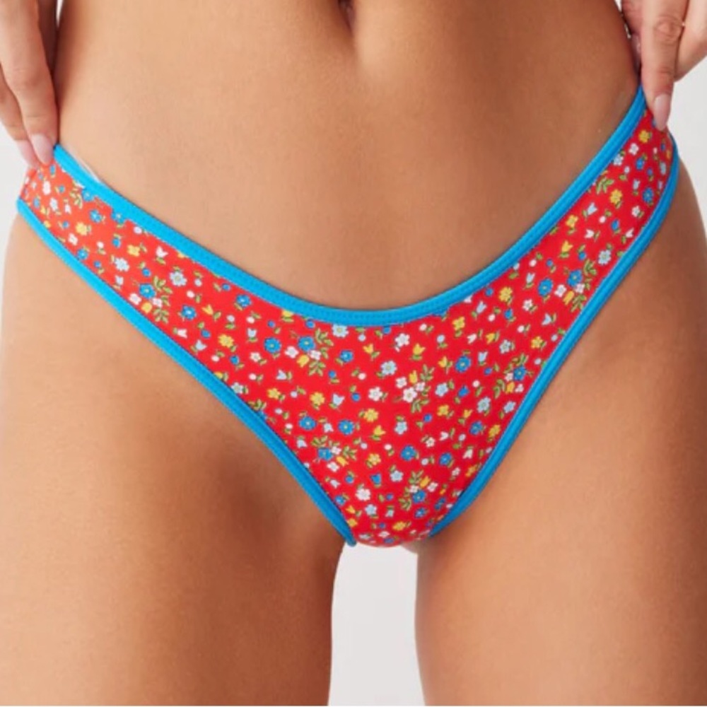 NWT $90 Frankie’s Bikinis XL Catalina Full Coverage Bikini Bottom Seaside Farm